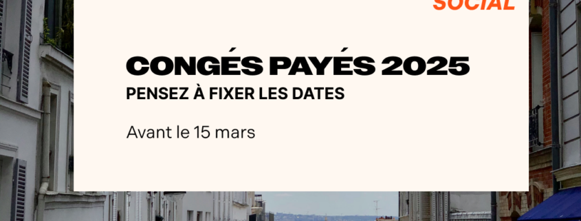 Congés payés 2025