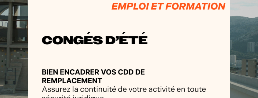 Cadre légal du CDD